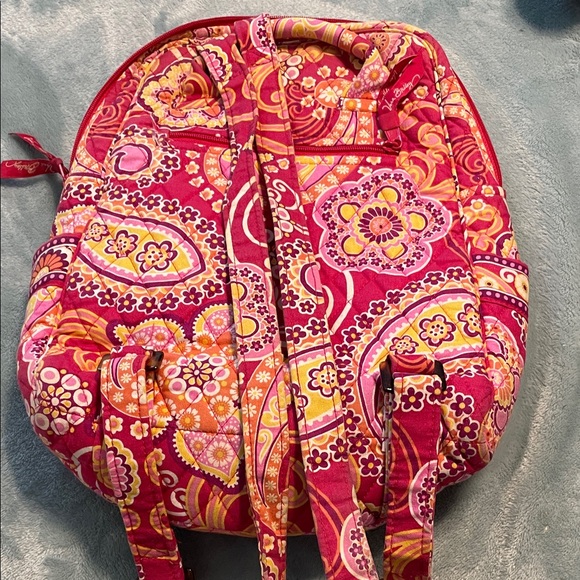 Vera Bradley Backpack- Retired pattern “Raspberry Fizz” - Picture 4 of 8